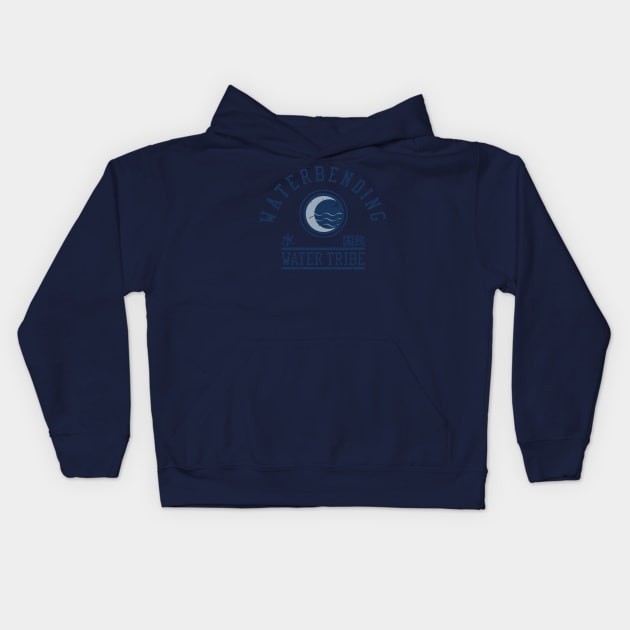 water bending Kids Hoodie by FanFreak